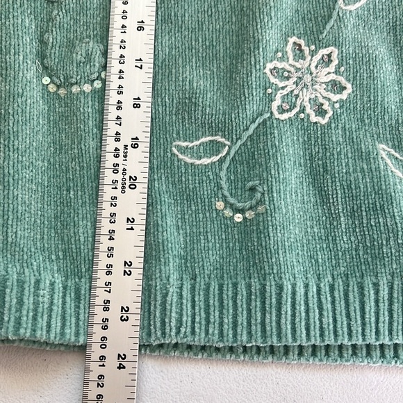 Vintage Alfred dunner 1/4 zip vintage sweater small 124 - Picture 8 of 8